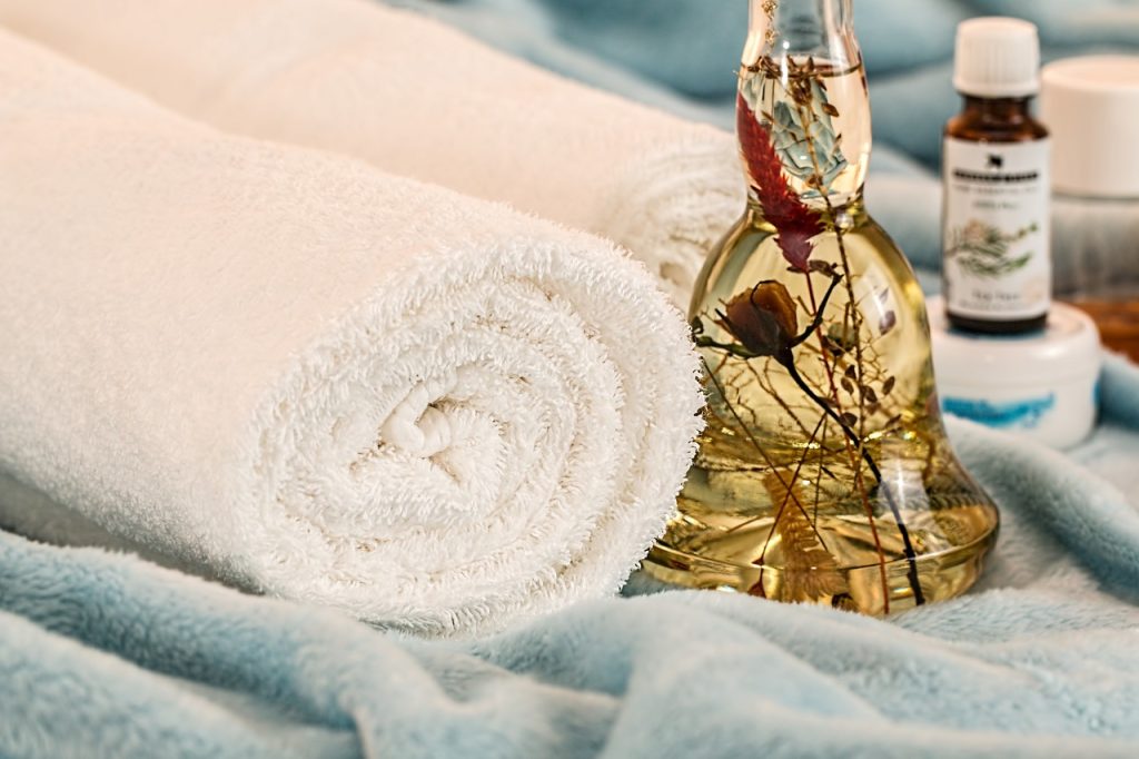 ręczniki olejki domowe spa