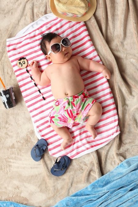 niemowlę na plaży