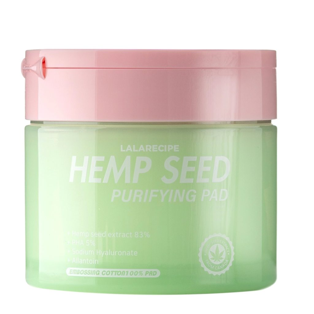 LalaRecipe - Hemp Seed Purifying Pad – Oczyszczająco-Kojące Płatki z Wyciągiem z Nasion Konopi
